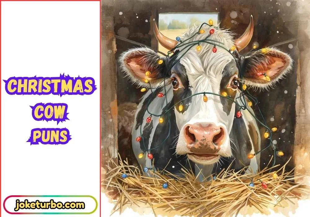 Christmas Cow Puns