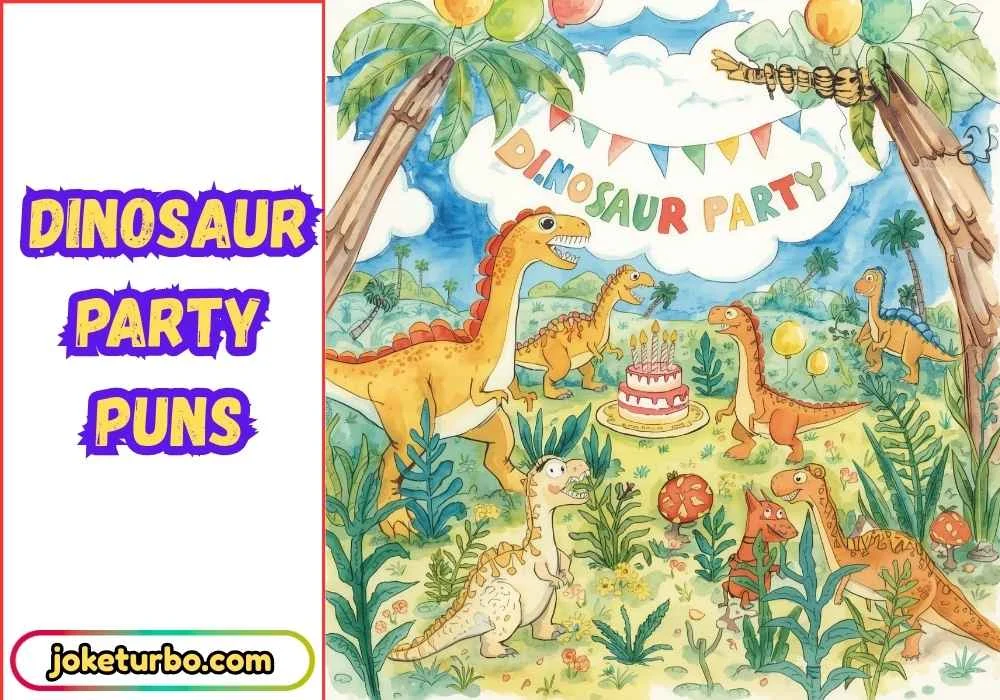 Dinosaur Party Puns