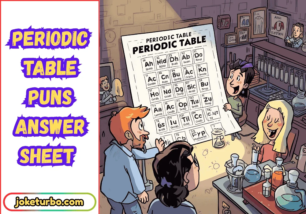 Periodic Table Puns Answer Sheet